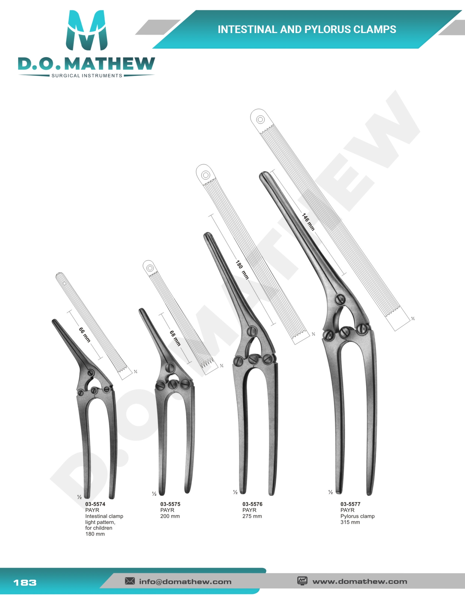 Forceps, Intestinal Clamps, Specula, Biopsy Forceps, Anuscopes